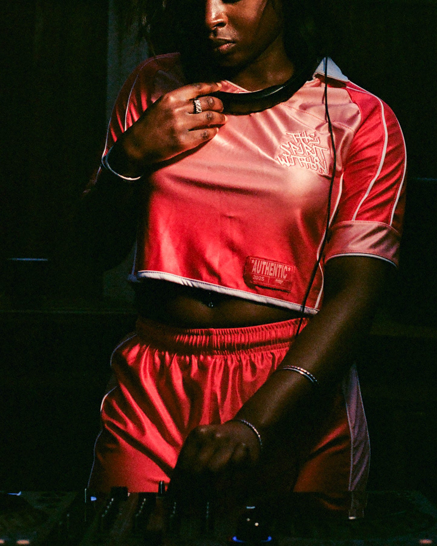 WOMEN’S CROPPED SUNSET FADE JERSEY PRE-MADE