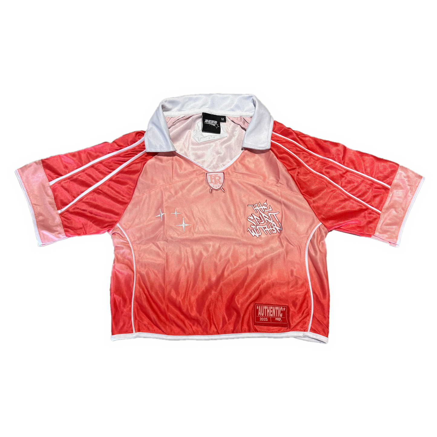 WOMEN’S CROPPED SUNSET FADE JERSEY PRE-MADE