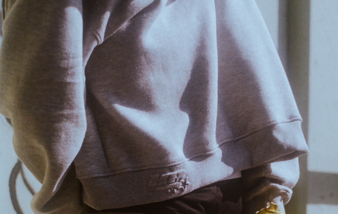 ASH GREY MURAL ZIP UP PRE-ORDER