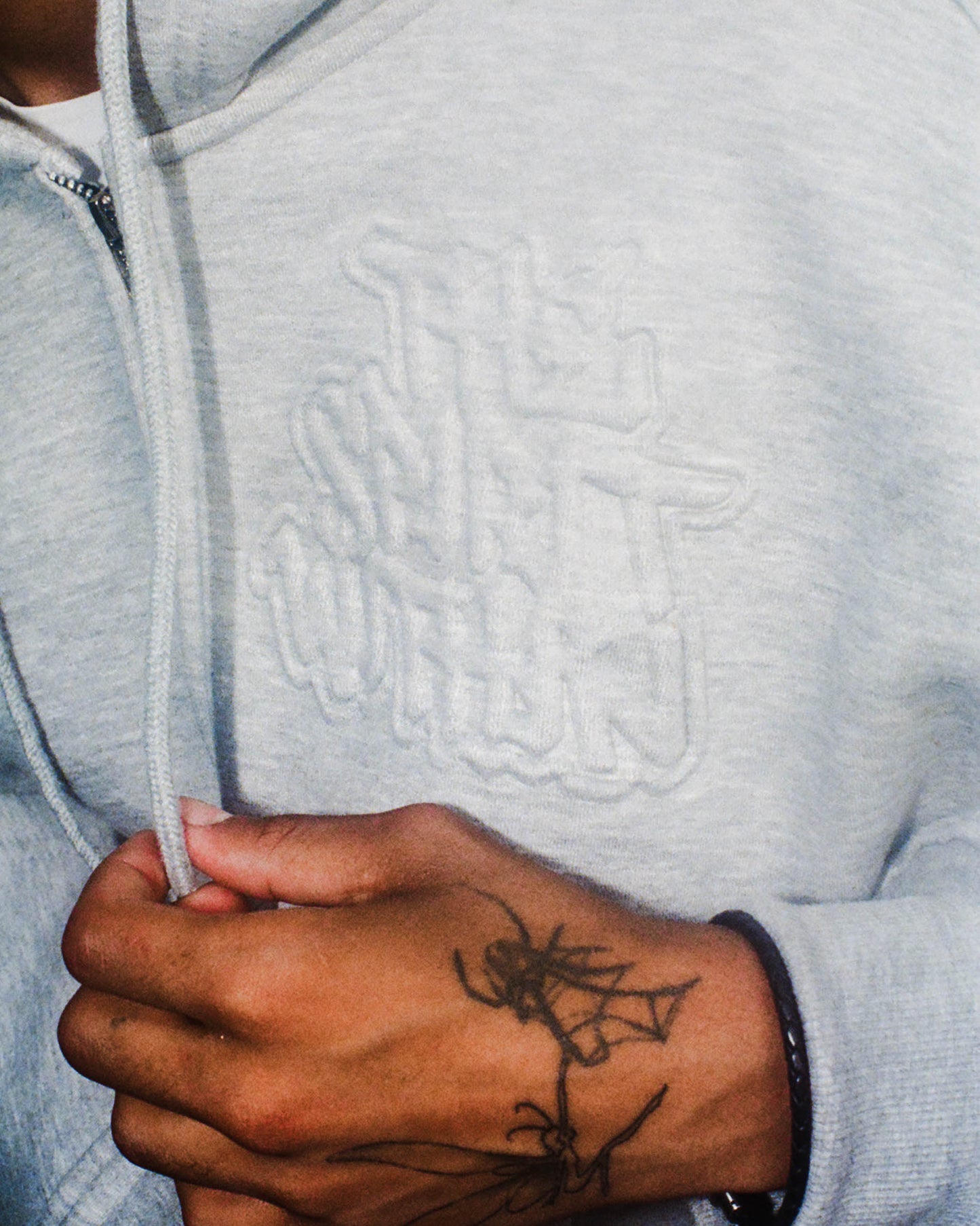 ASH GREY MURAL ZIP UP PRE-ORDER