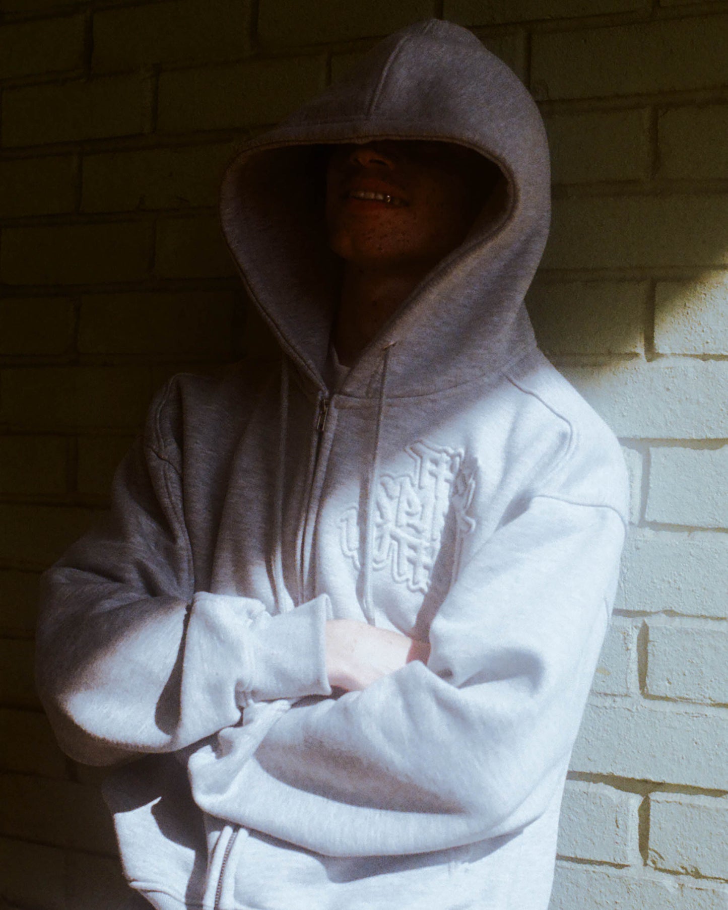 ASH GREY MURAL ZIP UP PRE-ORDER