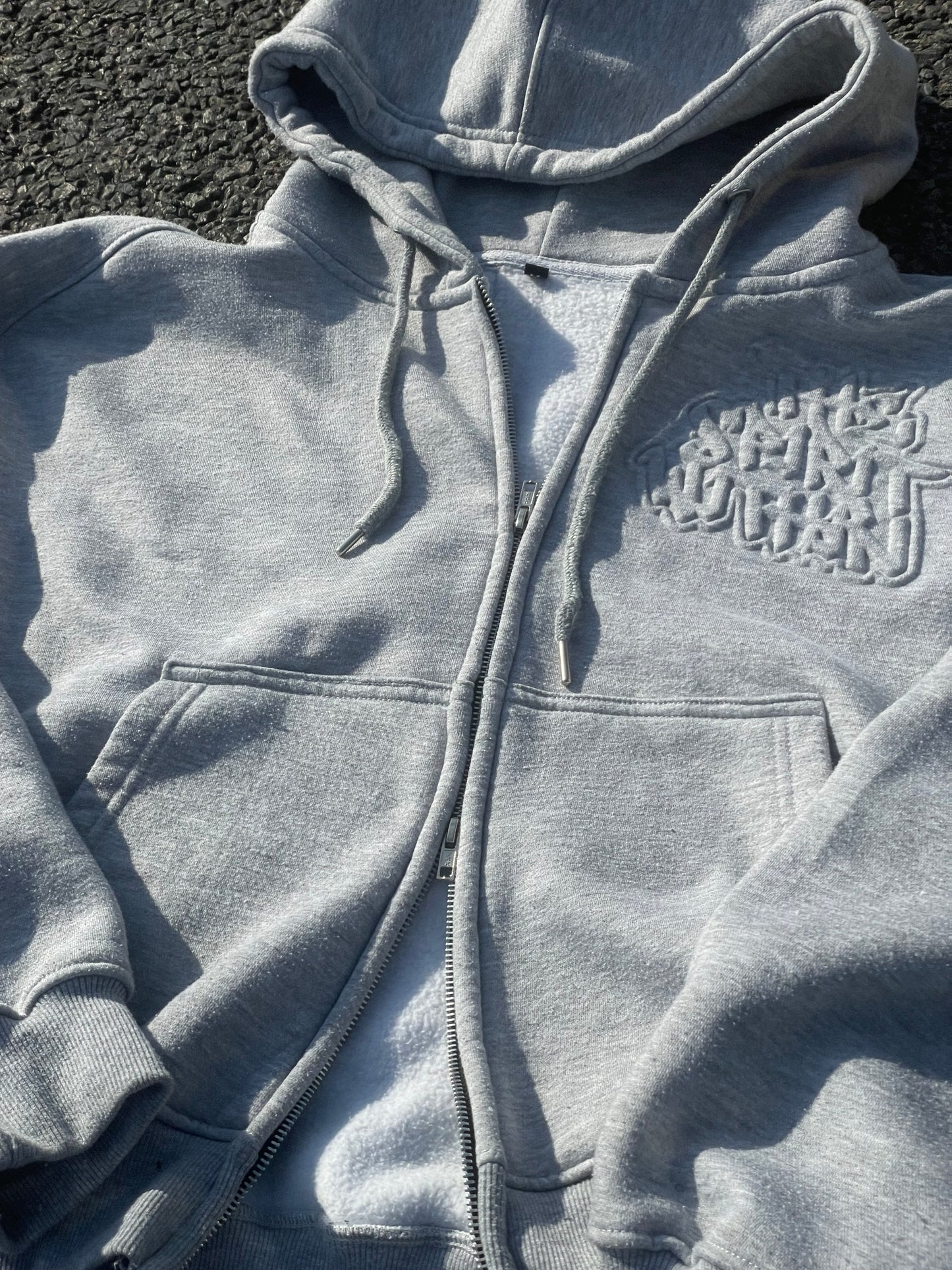 ASH GREY MURAL ZIP UP PRE-ORDER