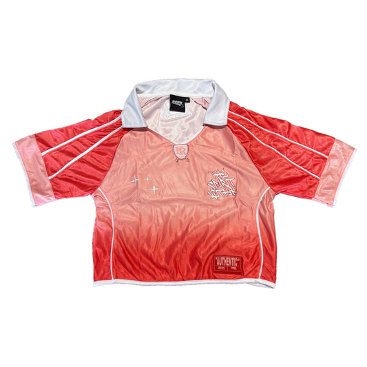 WOMEN’S CROPPED SUNSET FADE JERSEY  PRE-MADE
