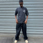 BLACK ACID-WASH MURAL TEE (OVERSIZED)