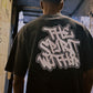 BLACK ACID-WASH MURAL TEE (OVERSIZED)