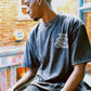 BLACK ACID-WASH MURAL TEE (OVERSIZED)