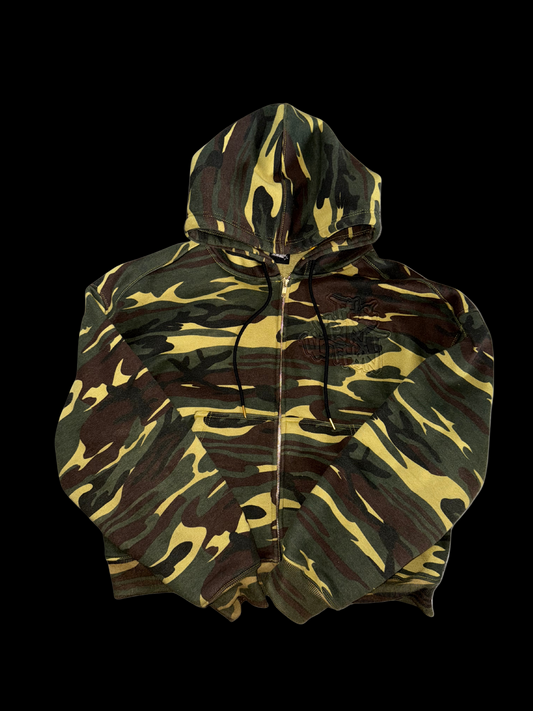FOREST CAMO MURAL ZIP UP