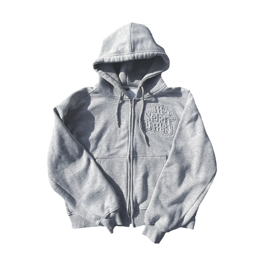 ASH GREY MURAL ZIP UP PRE-ORDER