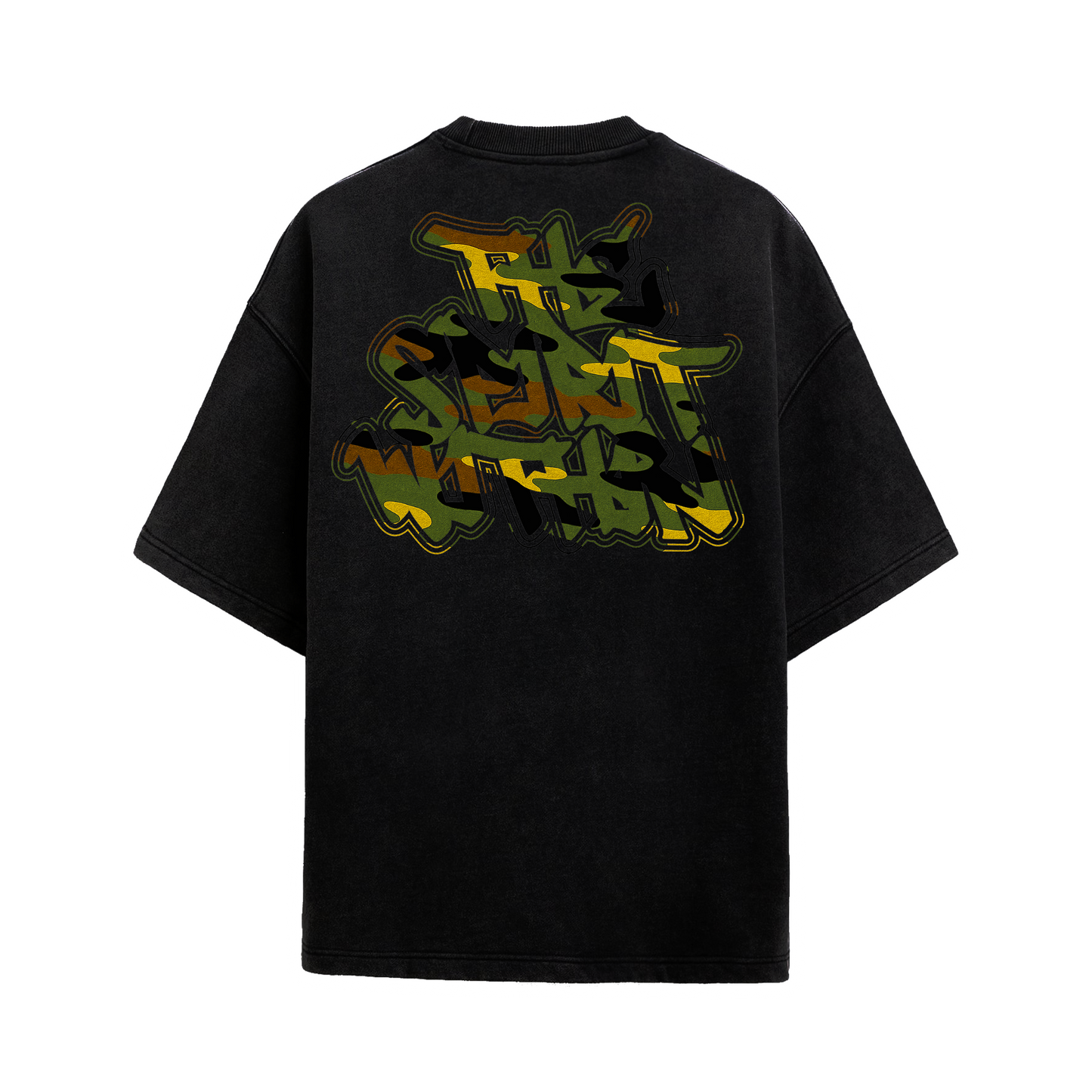 FOREST CAMO (OVERSIZED) ACID WASH TEE