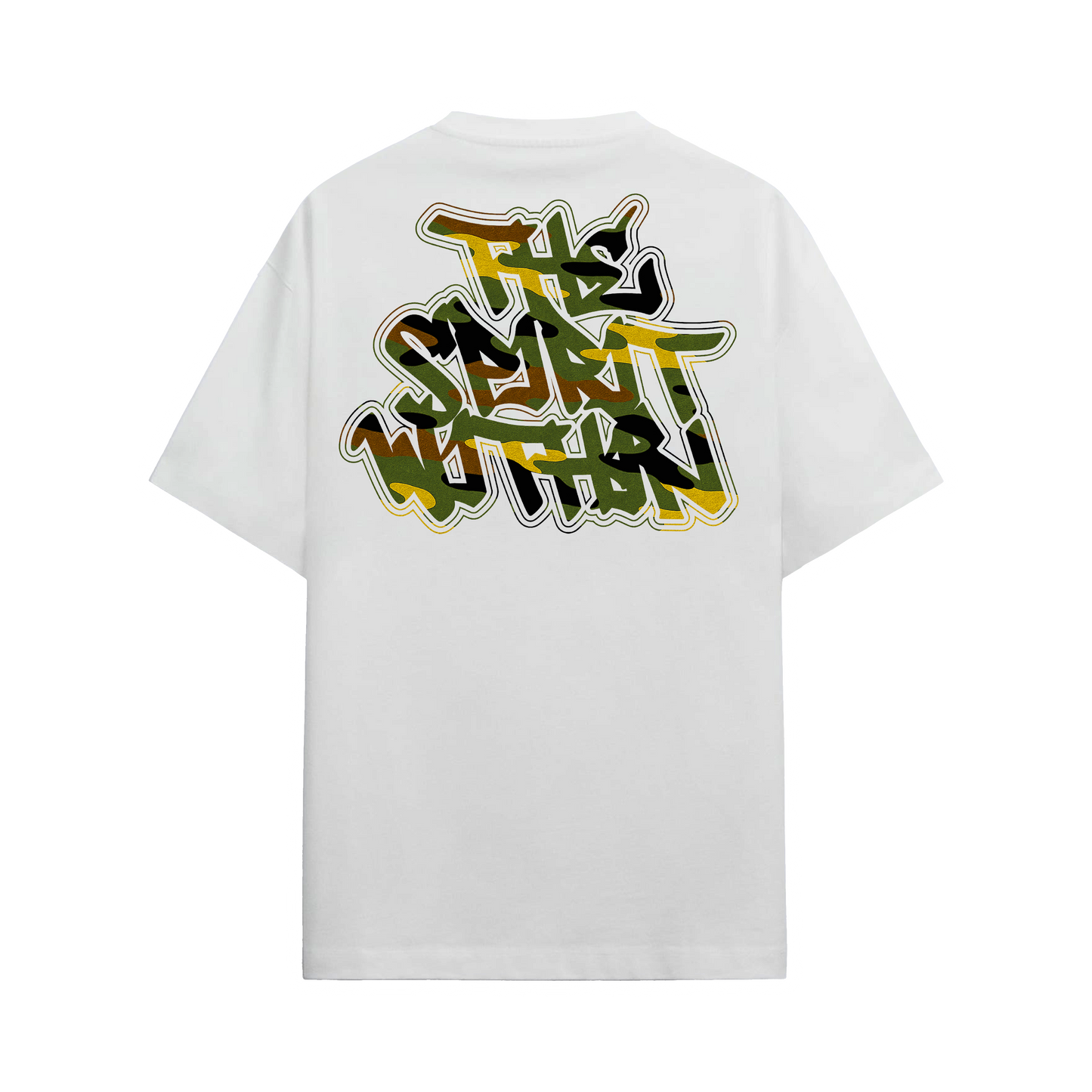 White Forest camo (OVERSIZED) Mural tee