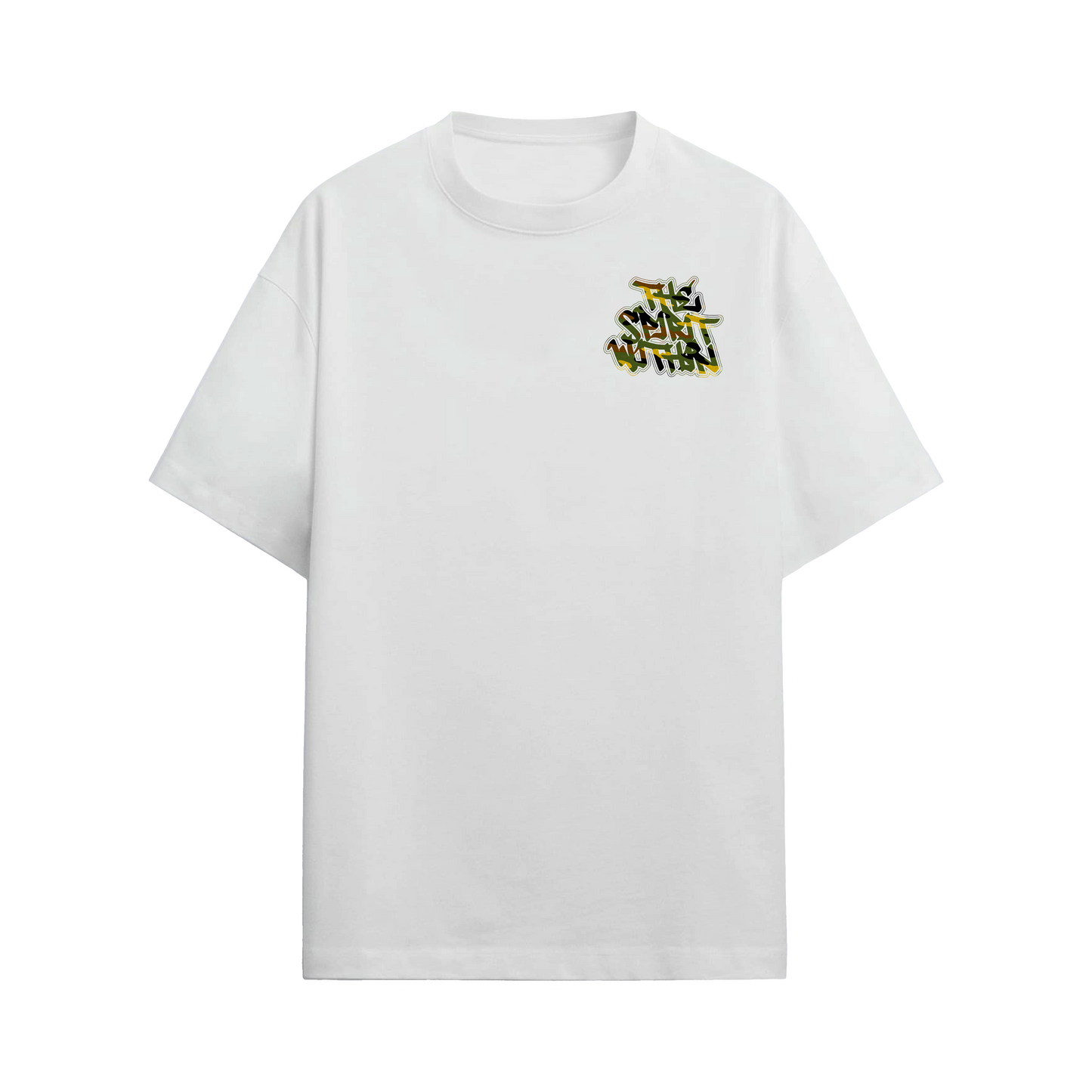 White Forest camo (OVERSIZED) Mural tee